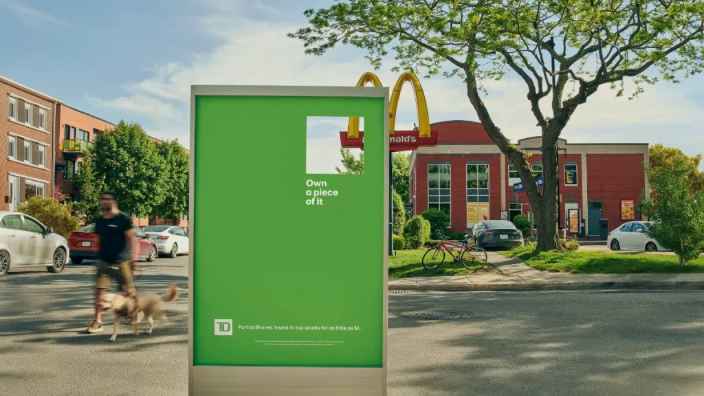 TD Bank 'Own a piece of it" McDonald's